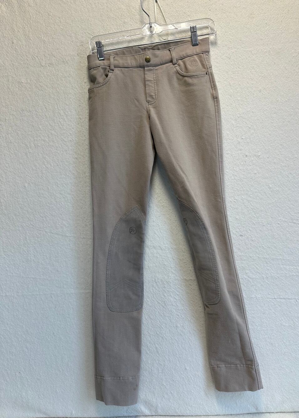 Ovation Riding Breech Girls Bellisima Suede Knee Patch Size 18 Equestrian Riding